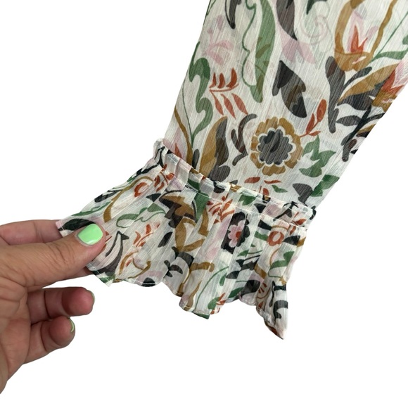 Ted Baker London Aishia Long Sleeve Floral Print Ruffle Long Sleeve Dress - Picture 11 of 16